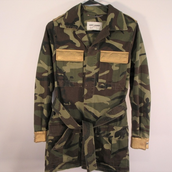 Saint Laurent Jackets & Blazers - Saint Laurent By Hedi Slimane Womens Camoflauge